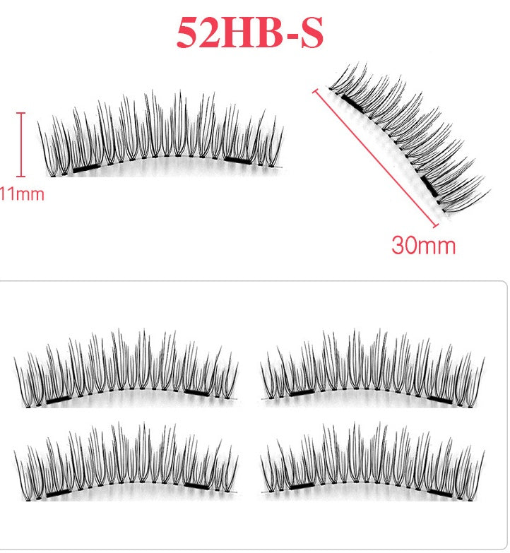 Double magnetic trimagnetic magnet eyelash 24P
